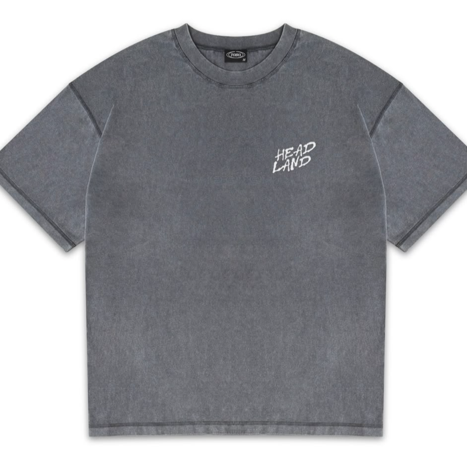 Headland t-paita - washed harmaa
