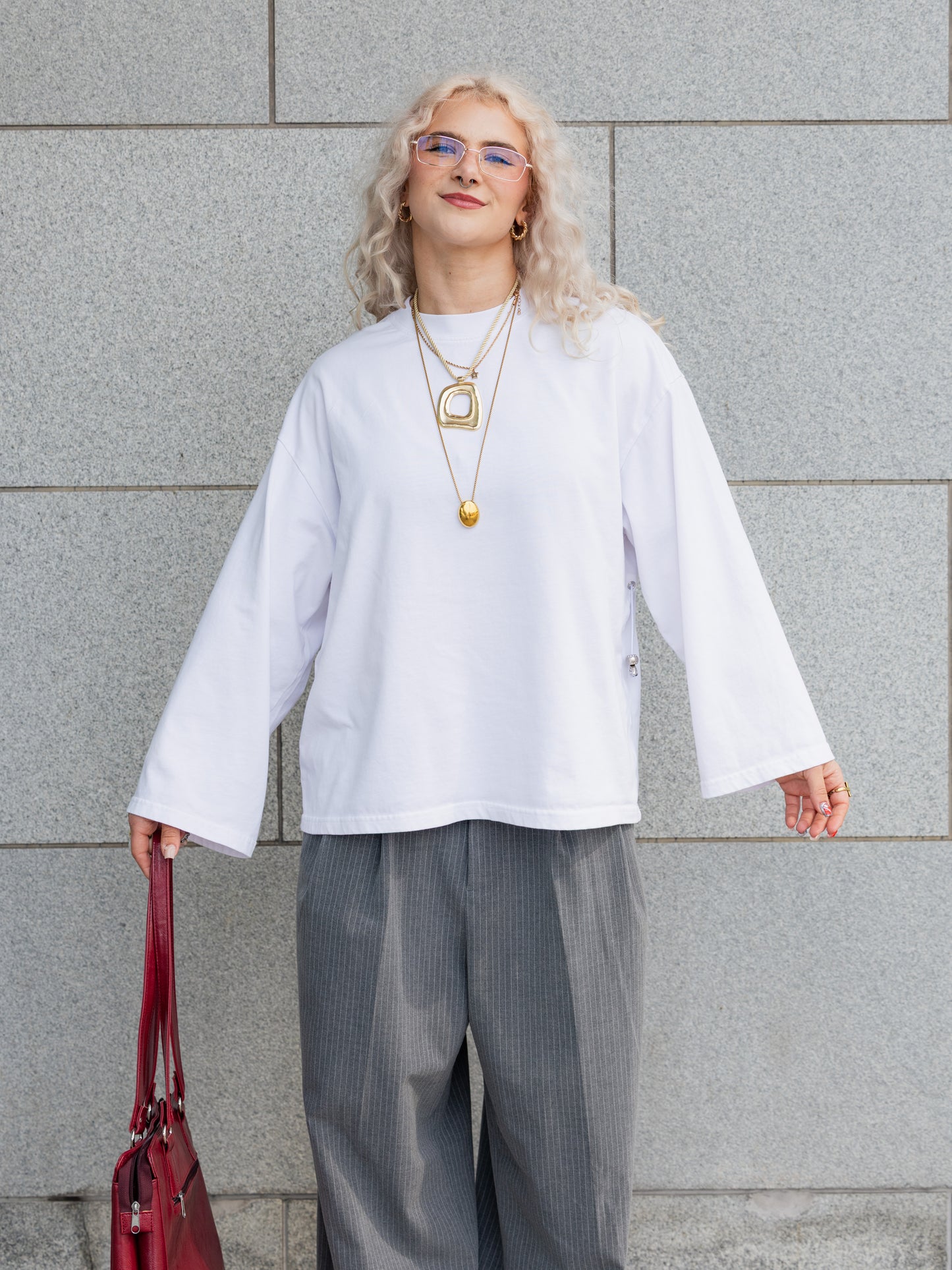 2-in-1 longsleeve 2.0 - valkoinen