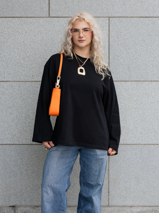 2-in-1 longsleeve 2.0 - musta