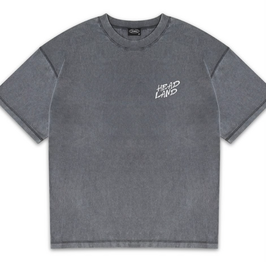 Headland t-paita - washed harmaa