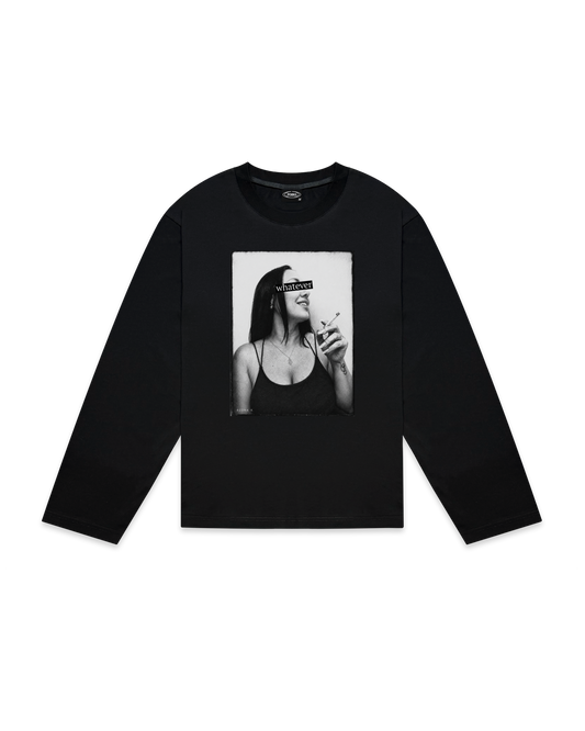 Whatever longsleeve - musta