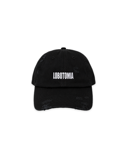 "LOBOTOMIA" dad cap - musta