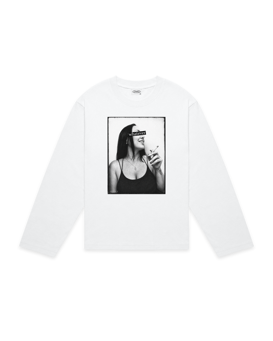 Whatever longsleeve - valkoinen