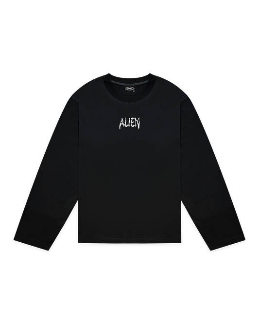 "ALIEN" longsleeve - musta