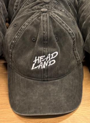 Headland dad cap - washed harmaa
