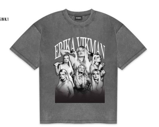 90'S T-SHIRT - WASHED GREY