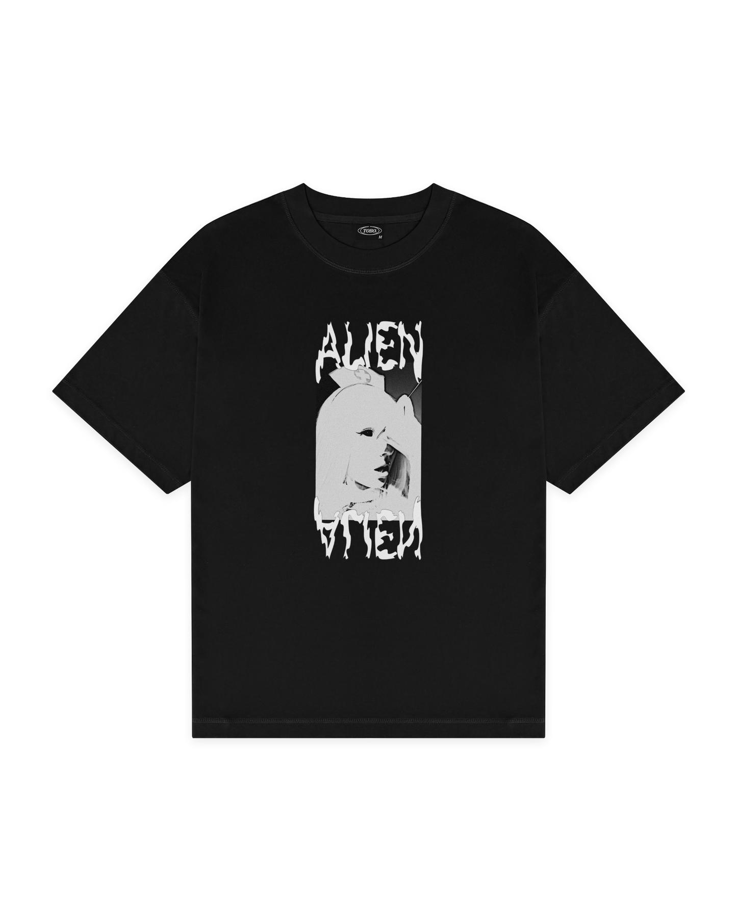 "ALIEN FACE" t-paita - musta