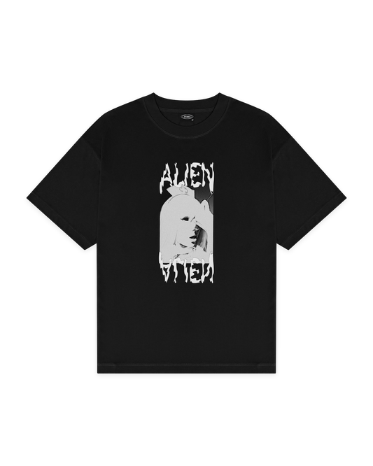"ALIEN FACE" t-paita - musta