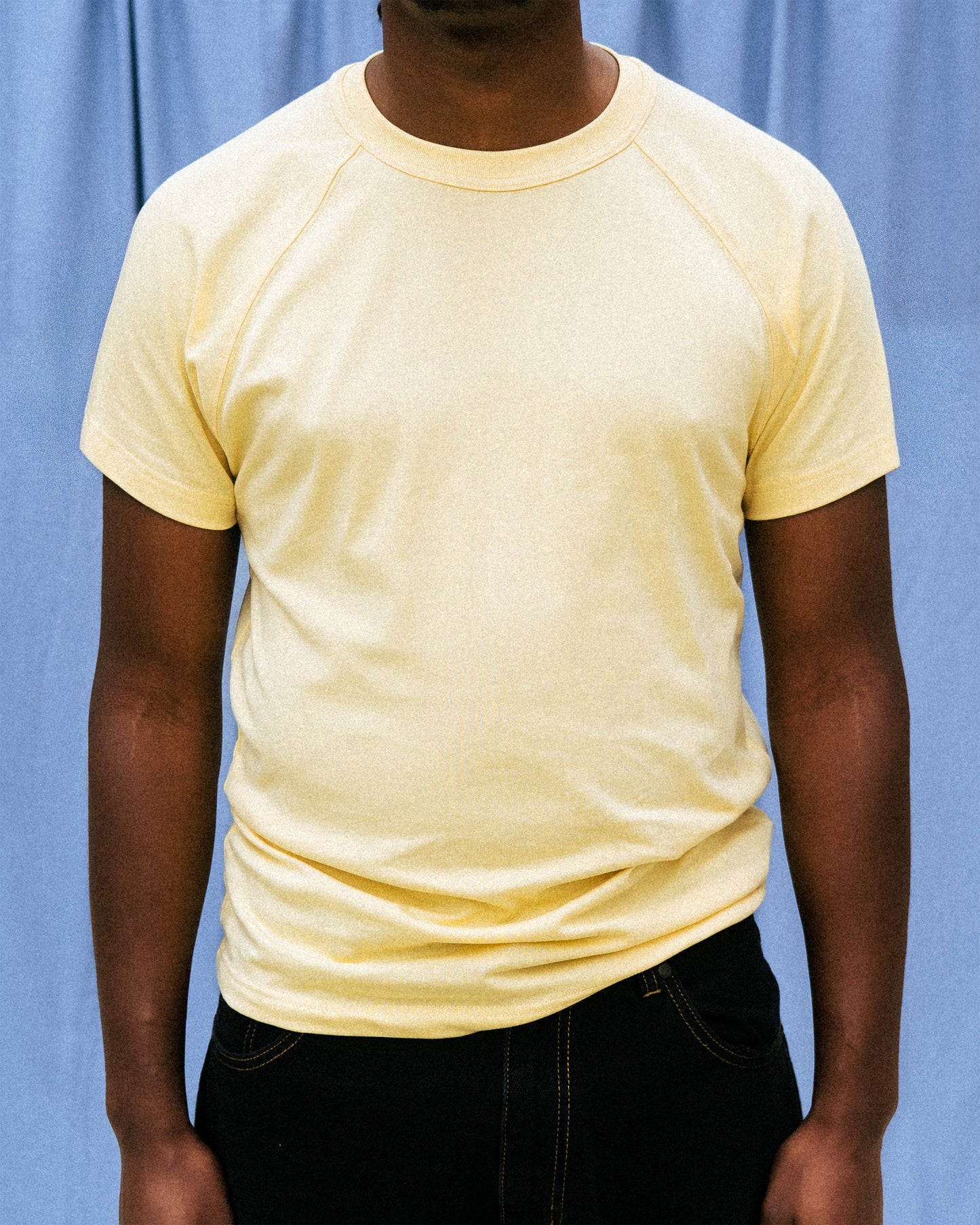 FITTED T-SHIRT RAGLAN - YELLOW