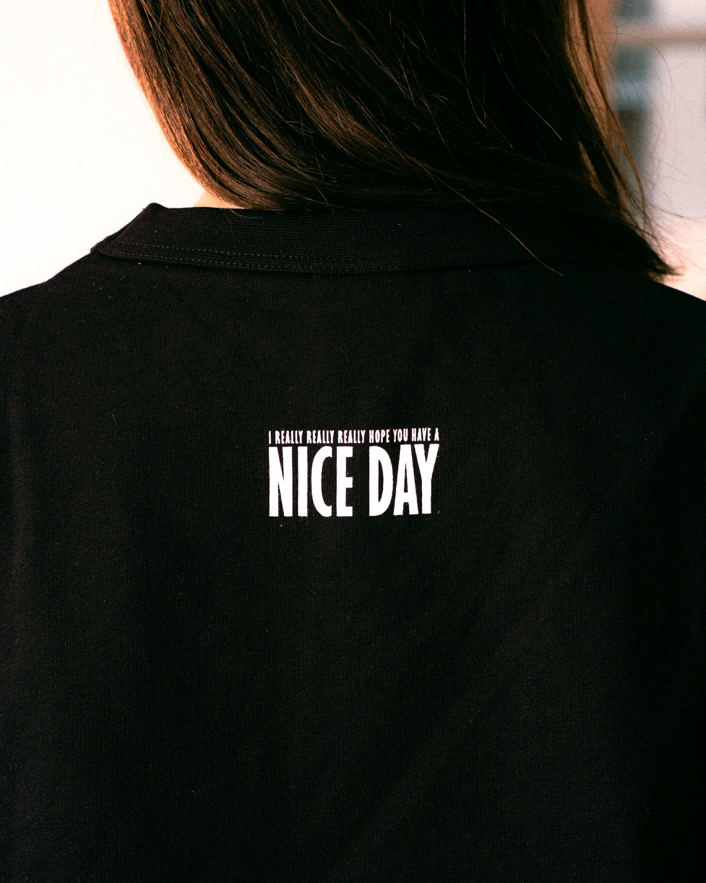 CROPPED T-SHIRT - BLACK